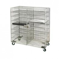 Mobile 2  Door - sixteen Compartment Wiremesh  Laptop Locker
