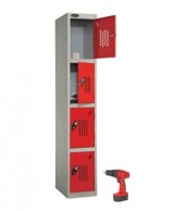 Four Door Power tool recharge Locker