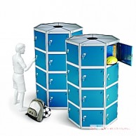 Twenty Eight Door Seven Seed Pod Lockers