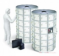 Fourty Two Door Seven Seed Pod Lockers