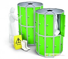 Twenty Two Door Eleven Seed Pod Lockers