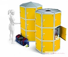 Thirty Three Door Eleven Seed Pod Lockers